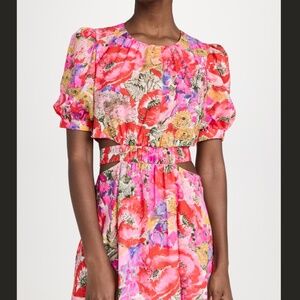AMUR Cole Cutout Floral Dress NWT